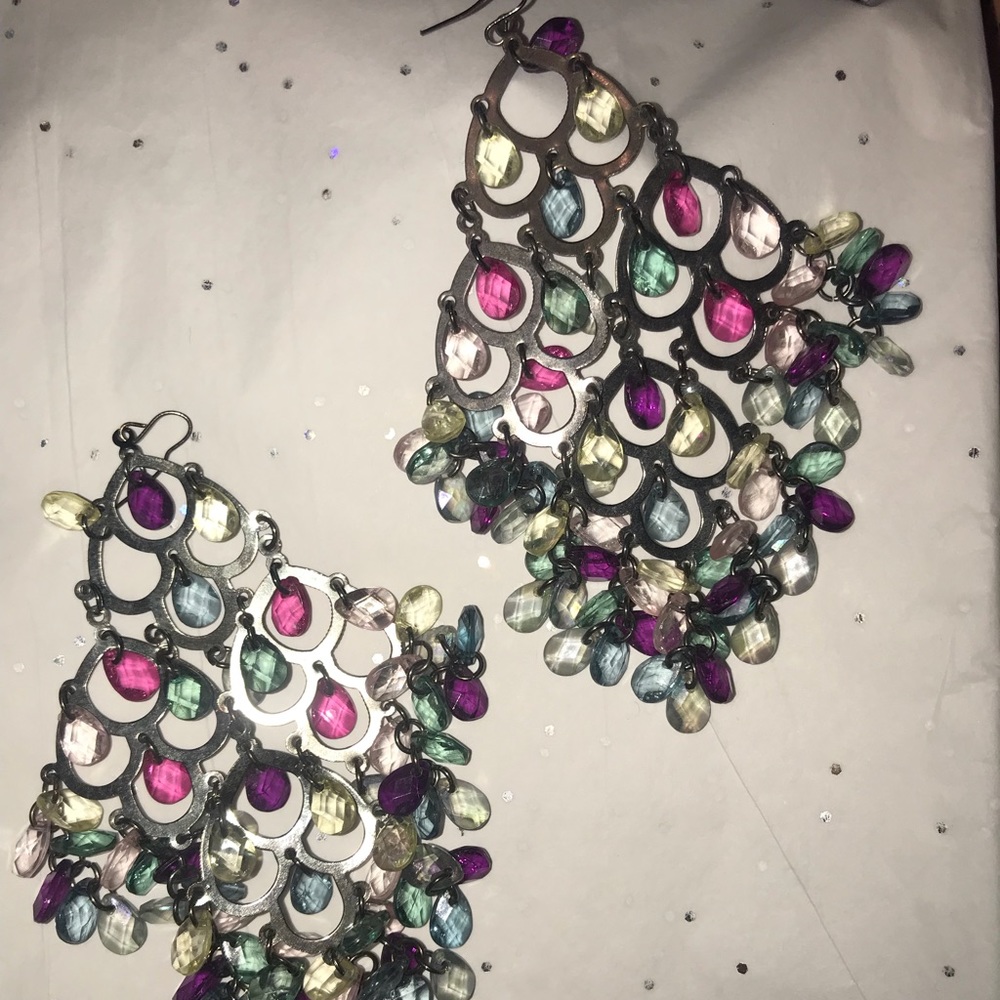Large chandelier earrings